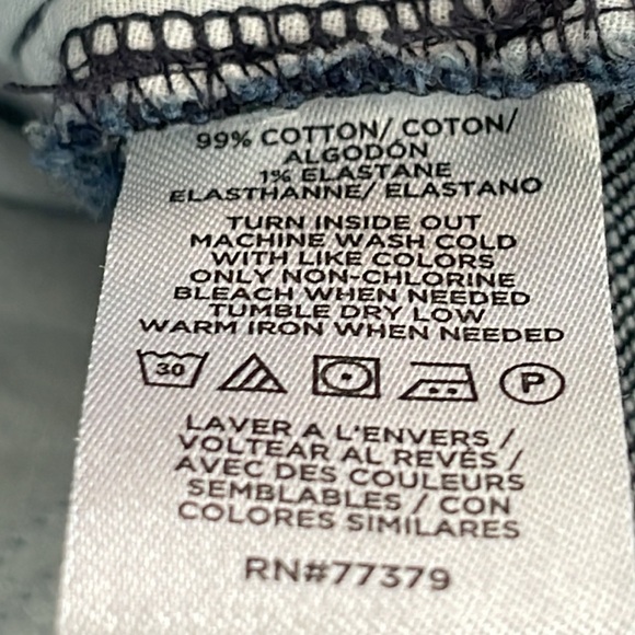 Ann Taylor Factory blue denim dressy jean trousers wide leg high rise sz 8p - Picture 13 of 15